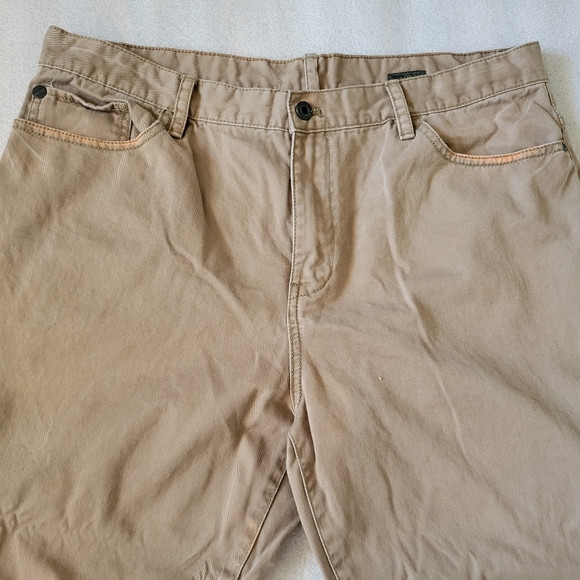 Timberland Mens 38x32 Chino Pants Brown Khaki Straight Leg Cotton Flat Front. - Picture 3 of 9